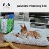 Washable Plush Dog Bed - Comfort for Dogs of All Sizes