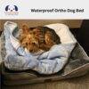 Bedsure Medium Waterproof Ortho Dog Bed - Orthopedic Pet Bed