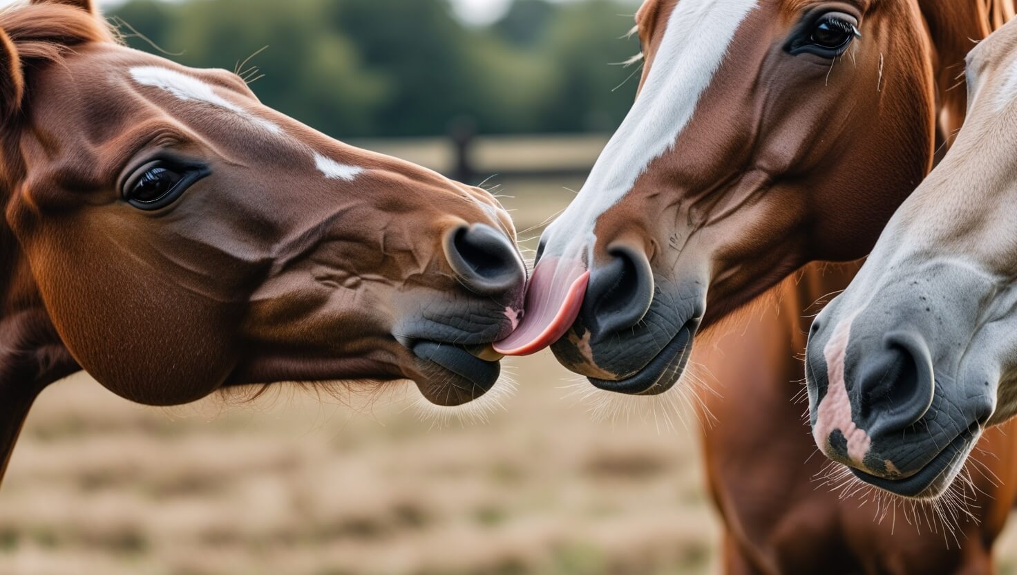 Top 10 reason What does it mean when a horse licks you