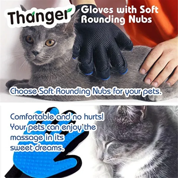 Grooming gloves for dog with Cats Brush Comb Deshedding Hair - Image 15