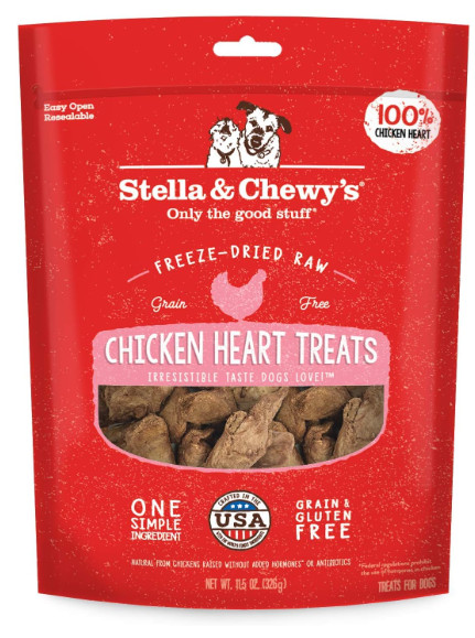 Stella & Chewy's Freeze-Dried Raw Chicken Hearts Dog Treats