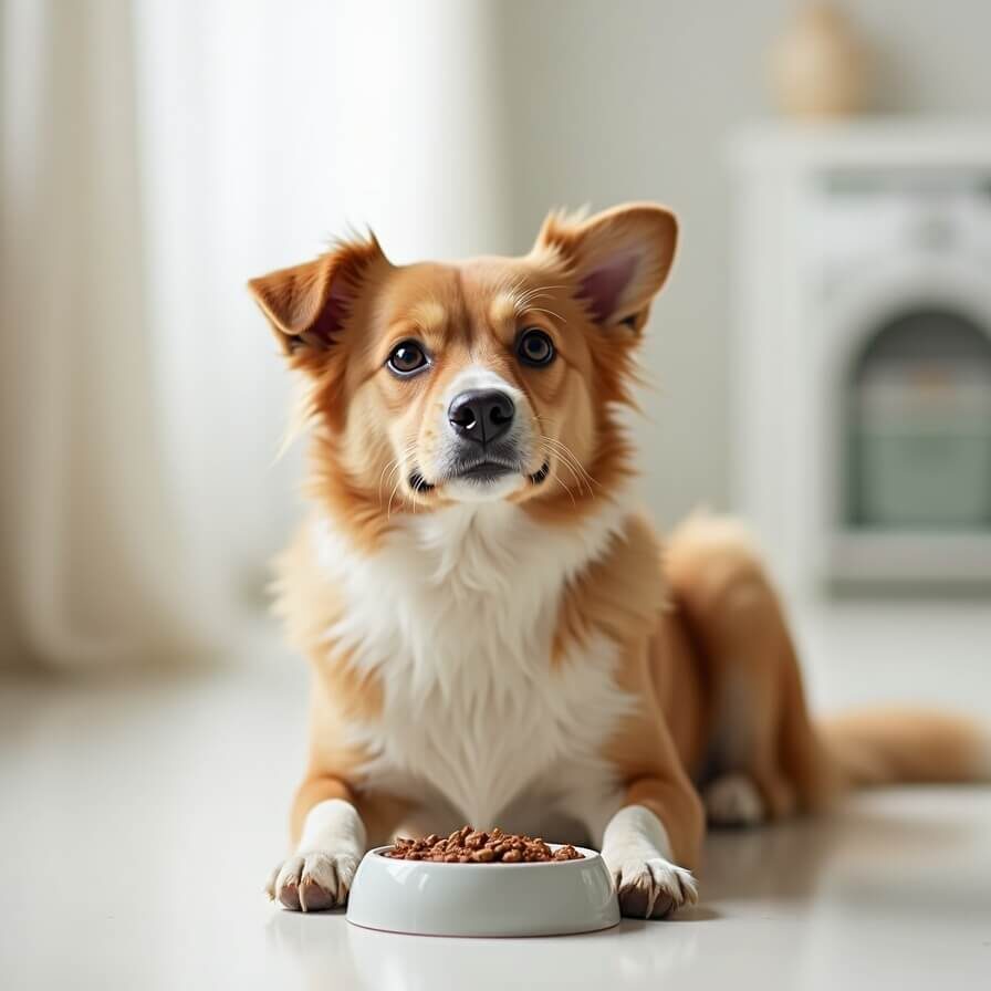 why is my dog not eating but acting normal